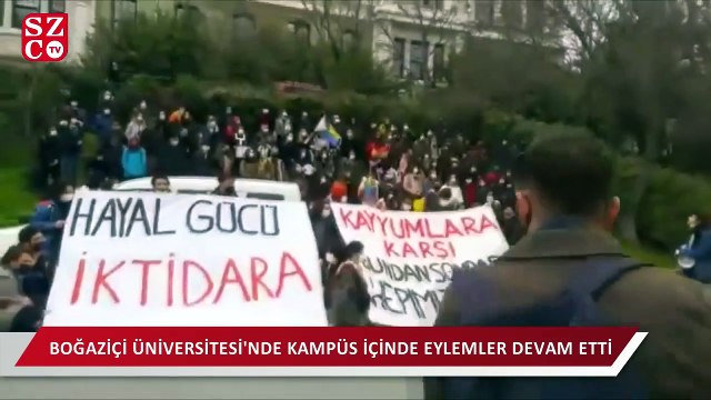 Boğaziçili öğrencilerden Hayal gücü iktidara sloganları