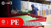 Sacerdote entrega oxígeno medicinal en la misma casa de pacientes | Primera Edición