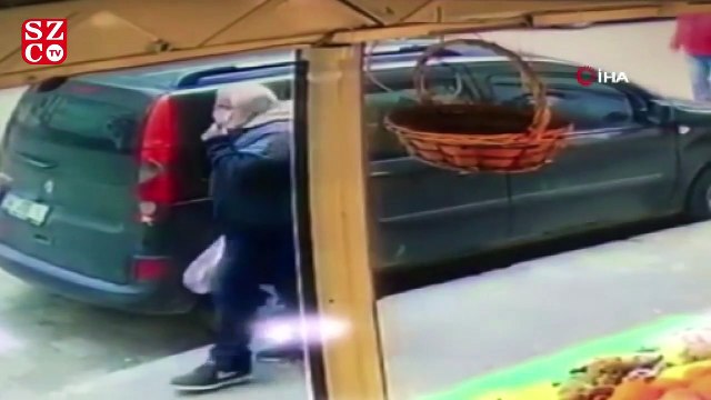 Şüphelin kaçış anı kamerada