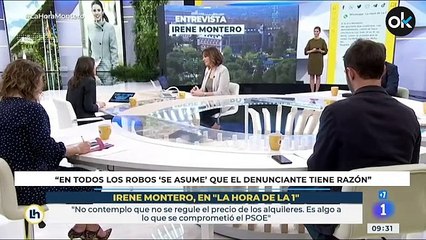 La 'jurista' Irene Montero dice que en todos los robos "se asume" que el denunciante tiene razón