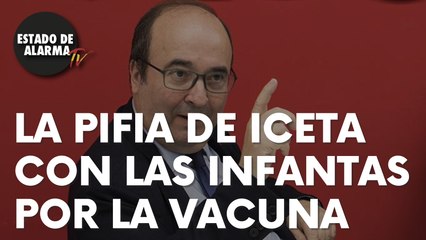 La pifia de Iceta con las infantas por la vacuna