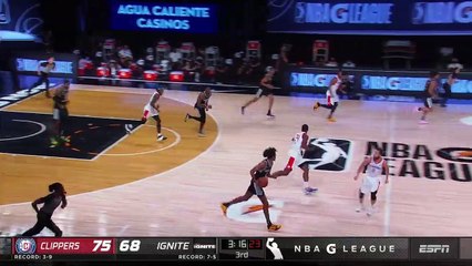 Jalen Green rattles the rim on the finish!