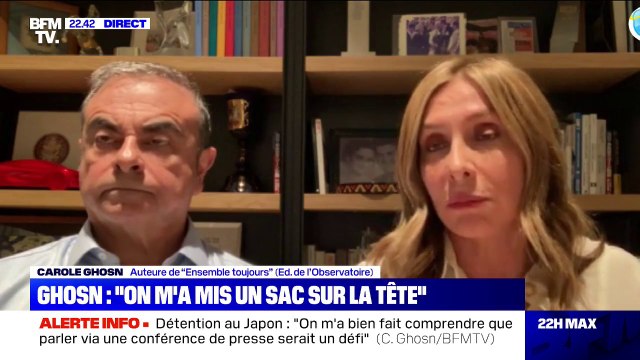 Carlos Ghosn sur sa détention: On m'a mis un peu un sac sur la tête, je ne pouvais rien voir et rien entendre