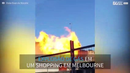 Vídeo mostra explosão de gás em shopping de Melbourne