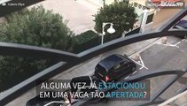 Carro Smart estaciona na vaga mais apertada de todas!