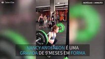 Esta grávida é a rainha da academia!