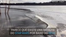 Lago gelado emite sons de Star Wars!