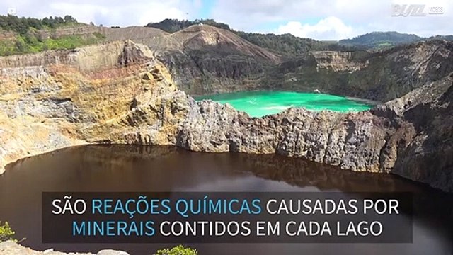 A beleza inacreditável dos lagos coloridos da Indonésia