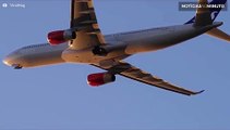 Imagens hipnotizantes de aviões em câmera lenta