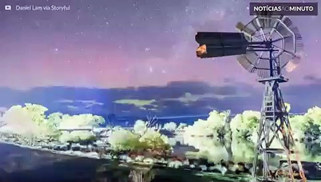 Fascinante Aurora Austral registrada em time-lapse