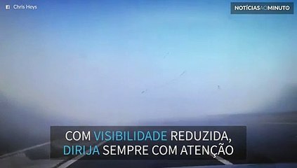 Neblina causa acidente assustador na Inglaterra