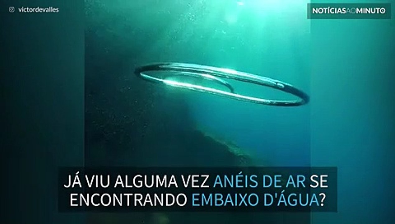 Impressionante! Veja bolhas de ar se encontrando no oceano