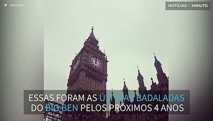 Últimas badaladas do Big Ben pelos próximos 4 anos