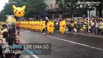 Desfile de ‘Pikachu’s’ ganha as ruas no Japão