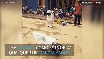 Uma corrida de sacos diferente