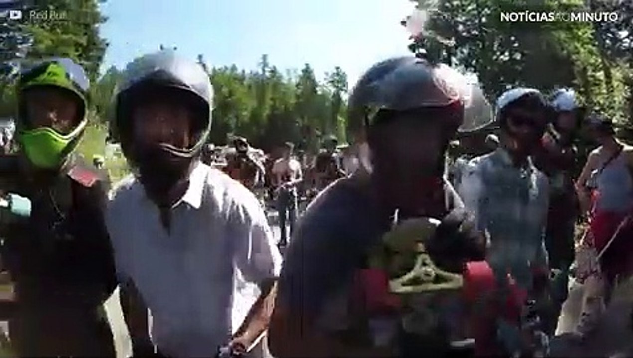 Descida radical em alta-velocidade e sem freios