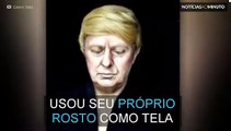 Artista transforma-se em Hillary Clinton e Donald Trump