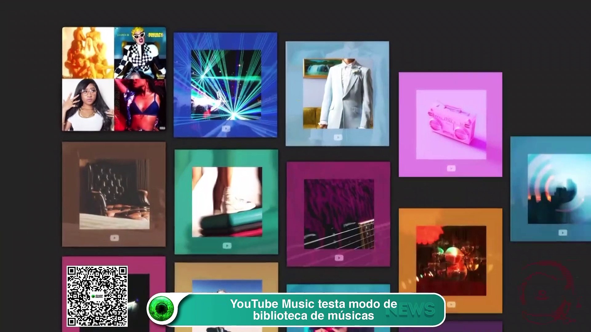 ⁣YouTube Music testa modo de biblioteca de músicas