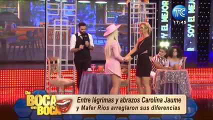 Así fue la reconciliación de Mafer Ríos y Carolina Jaume