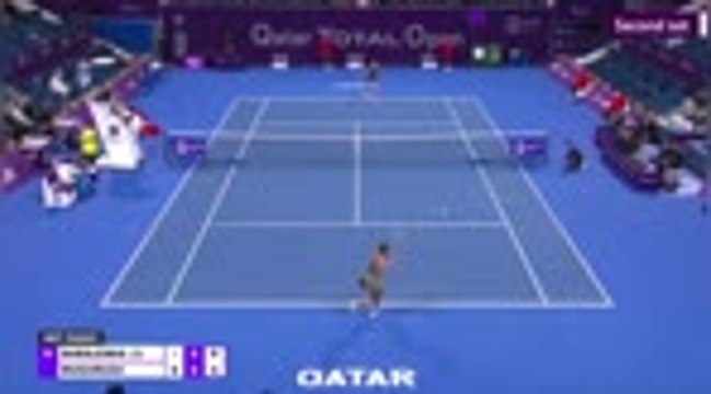 Muguruza prevails over defending Qatar champ Sabalenka