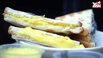 YAN Review: Sandwich trứng muối và than tre