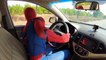 01.SUPERHERO In Real Life SPIDER-MAN Taxi, DOUBLE VENOM, and DEADPOOL Driver Siêu Anh Hùng Lái Taxi