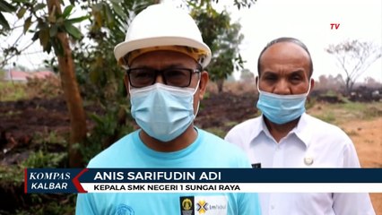 Cegah Kebakaran Terjadi Lagi, Kanal Dibuat di Sekitar SMKN 1 Sungai Raya