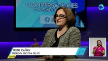 ICE ahorró ¢7.600 millones con 50% personal en teletrabajo en 1 año. Entrevista Irene Cañas