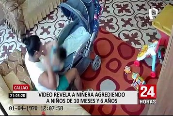 Niñera es captada agrediendo a niños que estaban bajo su cuidado en el Callao