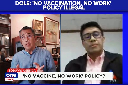 'No vaccination, no work' policy 'illegal': DOLE