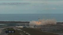 Les images spectaculaires de la fusée SpaceX qui a explosé pour la troisième fois cette nuit au Texas, quelques minutes après avoir réussi  son atterrissage
