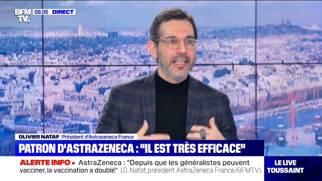 Variants sud-africains et brésiliens: AstraZeneca travaille sur un vaccin de 2e génération , déclare Olivier Nataf