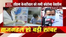 CM Arvind Kejriwal gets first dose of COVID19 vaccine at LNJP Hospital