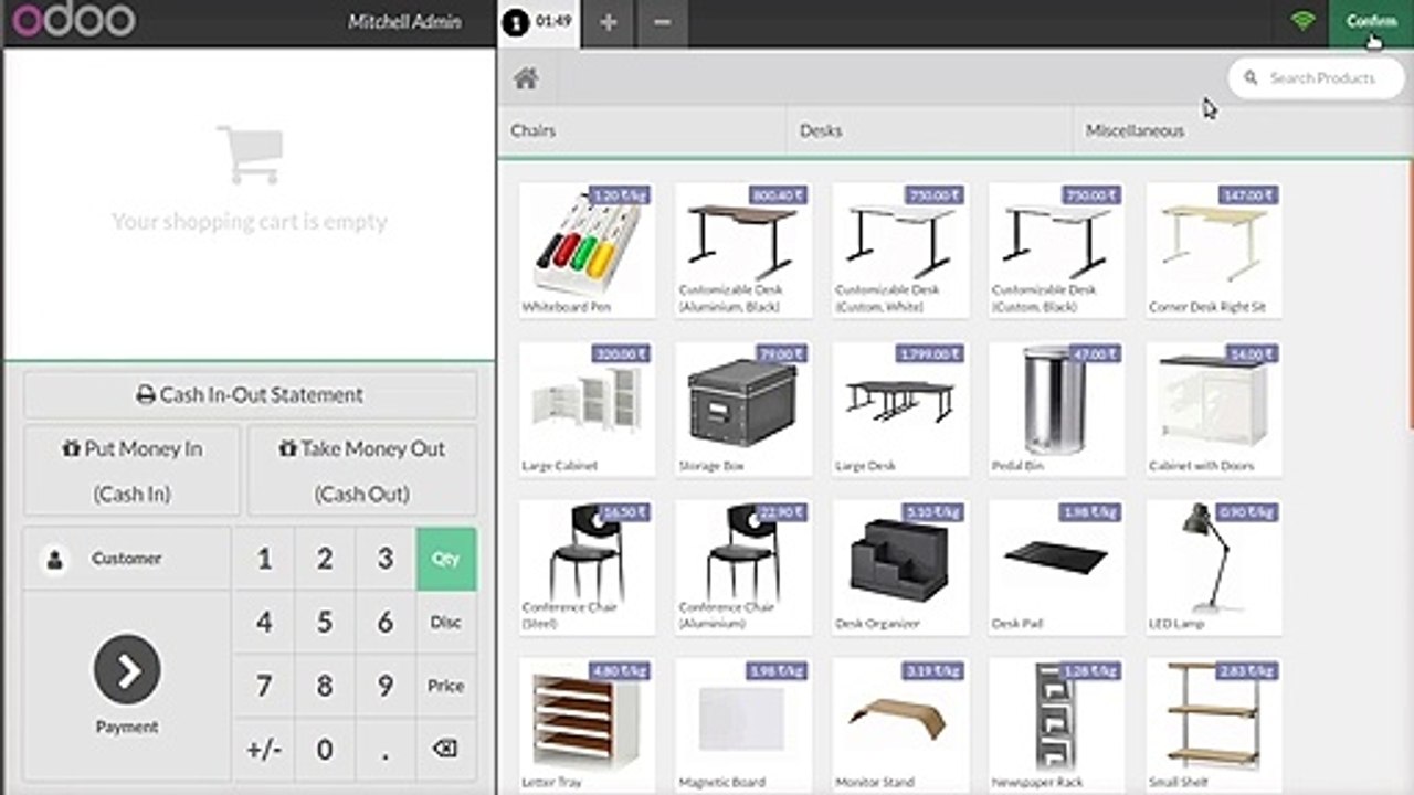 Cash In and Cash Out | Put Money In | Take Money Out | Point Of Sale | Odoo