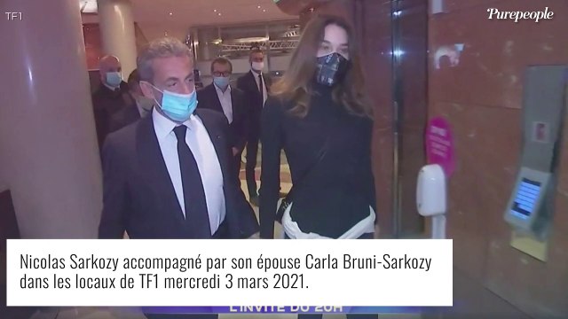 Nicolas Sarkozy, soutenu par Carla Bruni au JT de TF1 : On me reproche des faits que je n'ai pas commis