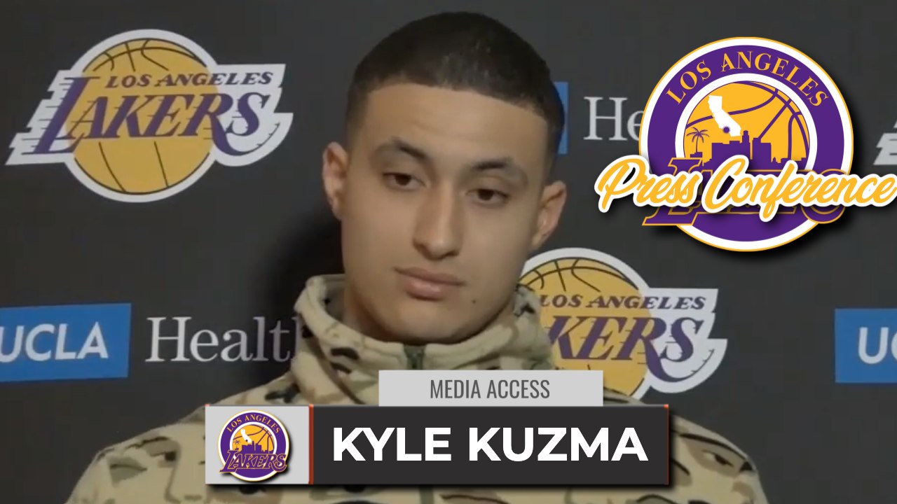 Kyle Kuzma RAN to Stadium to Make Lakers vs Kings