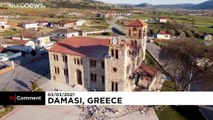 شاهد: أضرار مادية واسعة يخلفها زلزال اليونان