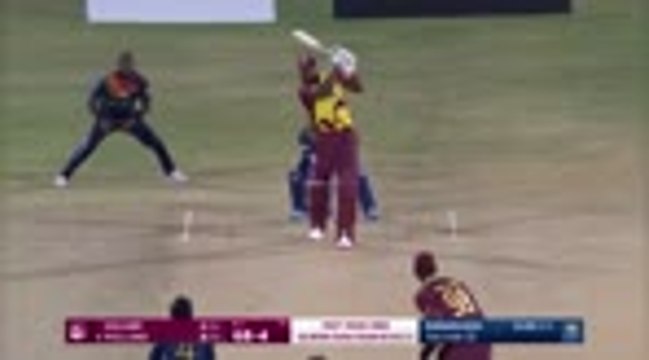Pollard hits six sixes in an over for West Indies