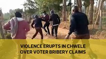 Violence erupts in Chwele over voter bribery claims.