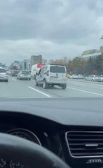 D-100 Karayolu'nda "Zıplayan araç" şaşkınlığı