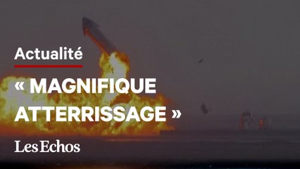 La fusée Starship explose juste après son atterrissage
