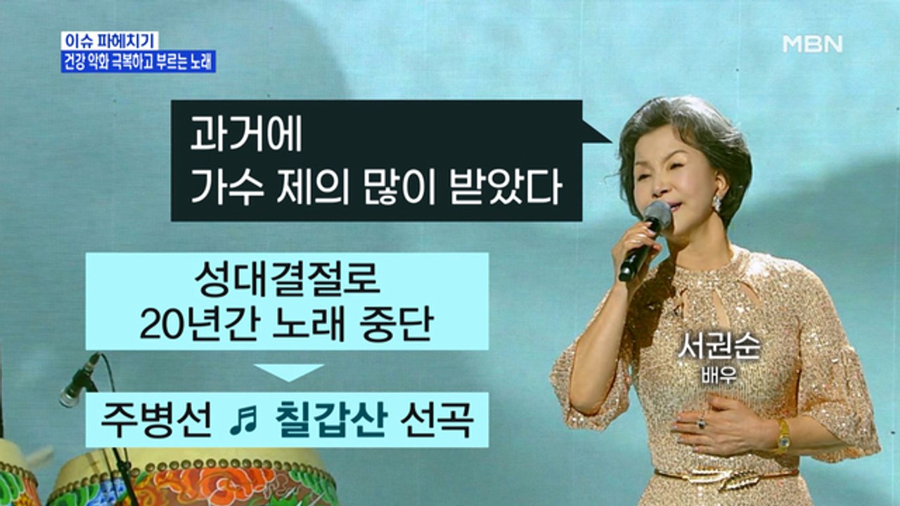 MBN 뉴스파이터-건강 악화 극복하고 무대 선 서권순·이영현