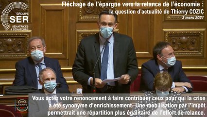 Thierry Cozic : question d'actualité du 3 mars 2021