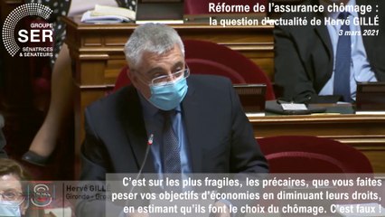 Hervé Gillé : question d'actualité du 3 mars 2021