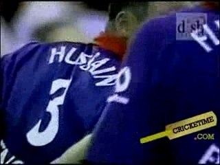 Nasser Hussain curses at the media box