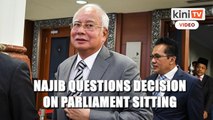 Najib questions Takiyuddin: Can't sit for Parliament, but can sit to listen to PM's speech?