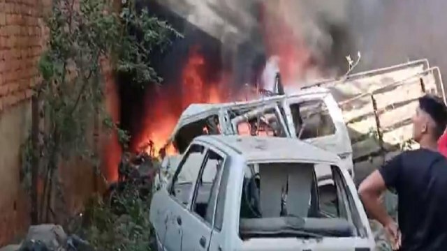 Fire breaks out at police station in Rajasthan
