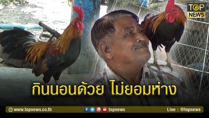 ให้โชคกว่า 2 แสน !! ไก่ชนแสนรู้ ติดเจ้าของแจ กินนอนด้วยไม่ยอมห่าง | TOP NEWS | 4 มี.ค. 64