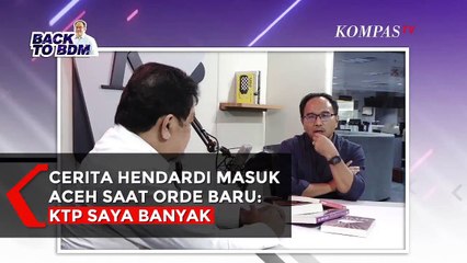 Cerita Hendardi Masuk ke Aceh saat Rezim Soeharto: KTP Saya Banyak