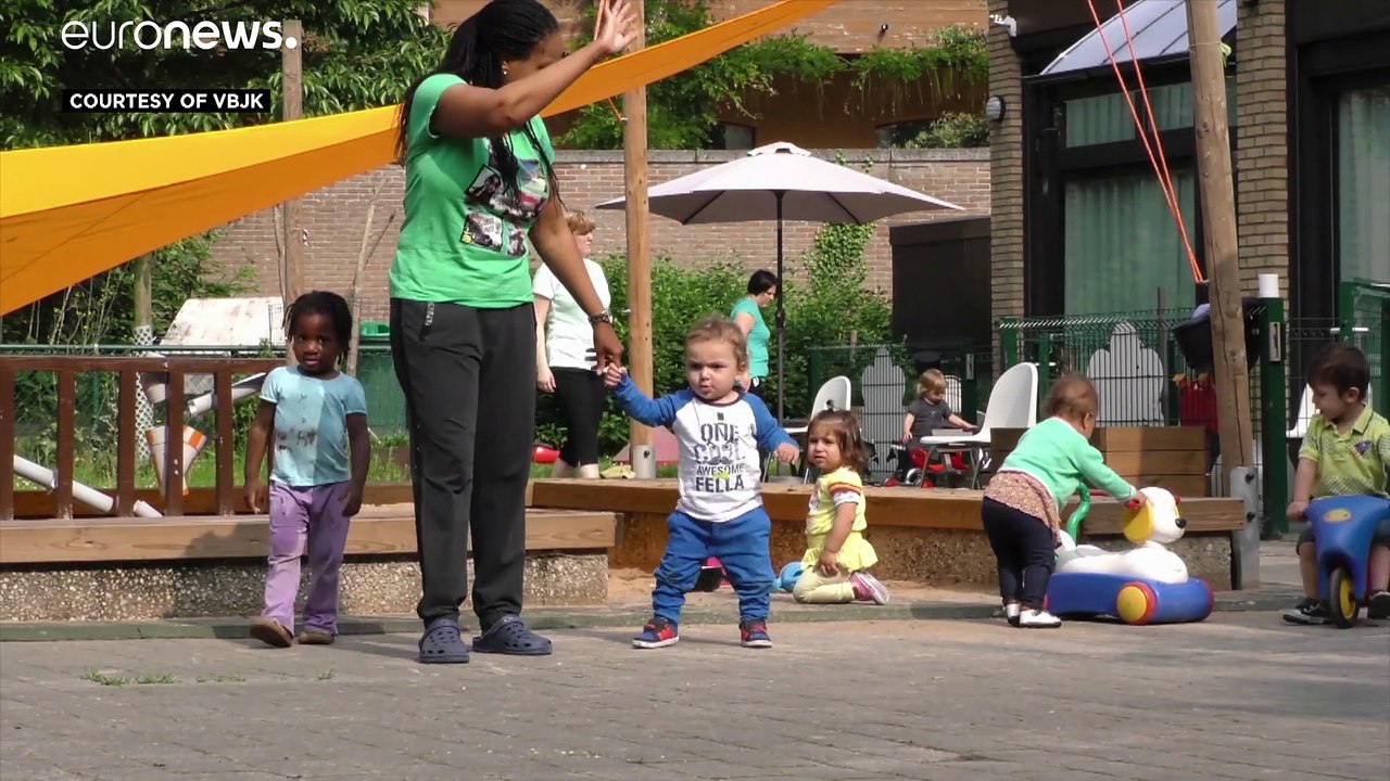 Belgian city of Ghent trains single mothers be childcare workers
